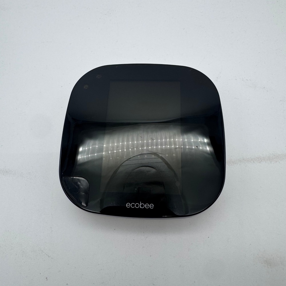 ecobee3 Smart Wi-Fi Thermostat Black EB-STATZE3-02 with Wall Mount Backplate